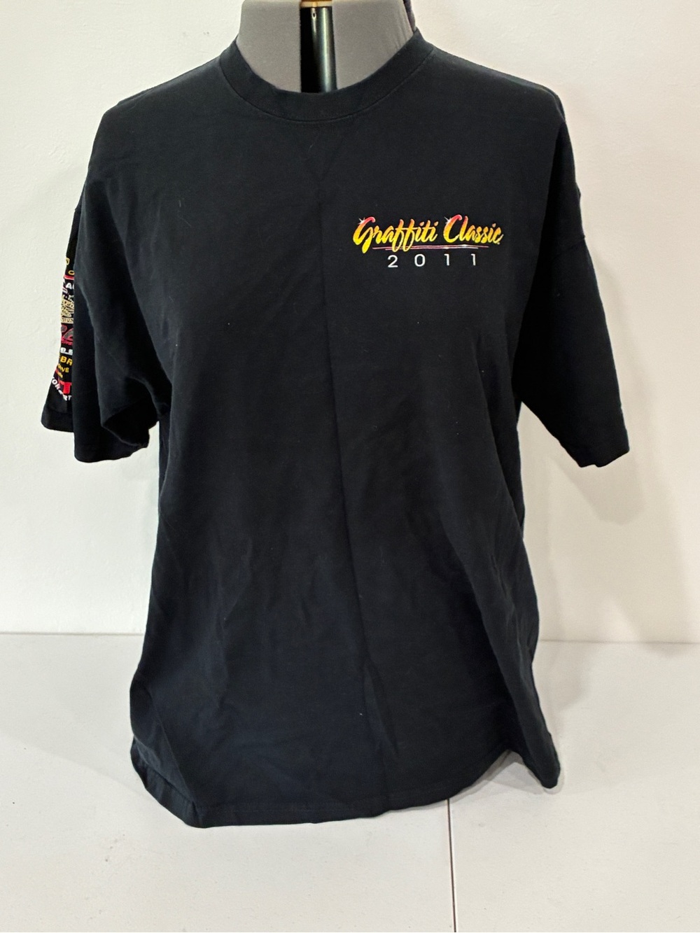 2011 Modesto Graffiti Classic Car Show Shirt XL MASA Street Rod Hot Rod Retro